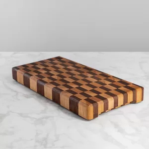 Bloc de Boucher en Merisier et Noyer (Grain Debout)